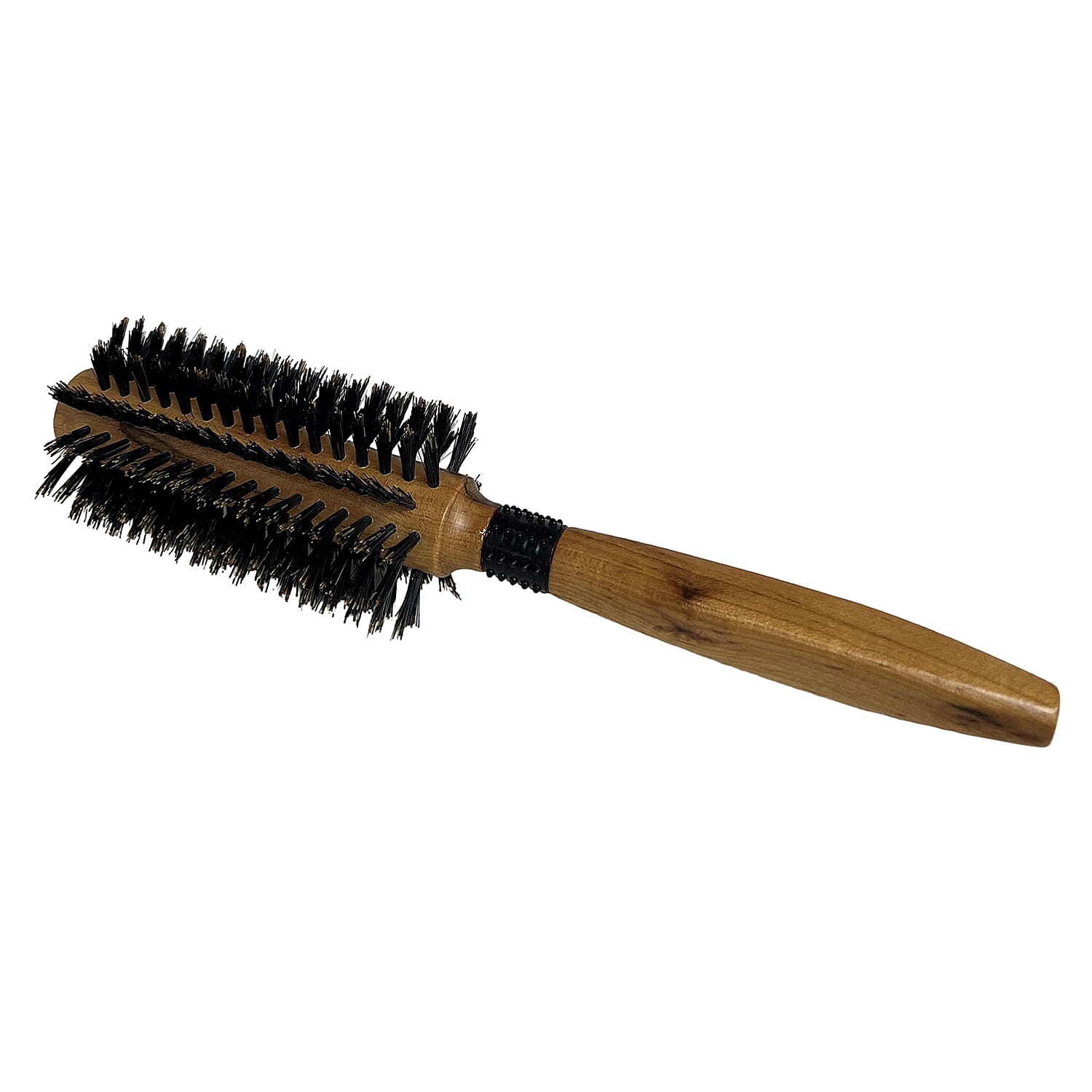 Cetuem Round Bristle Wood Handle Hair Brush (5mm Radius)