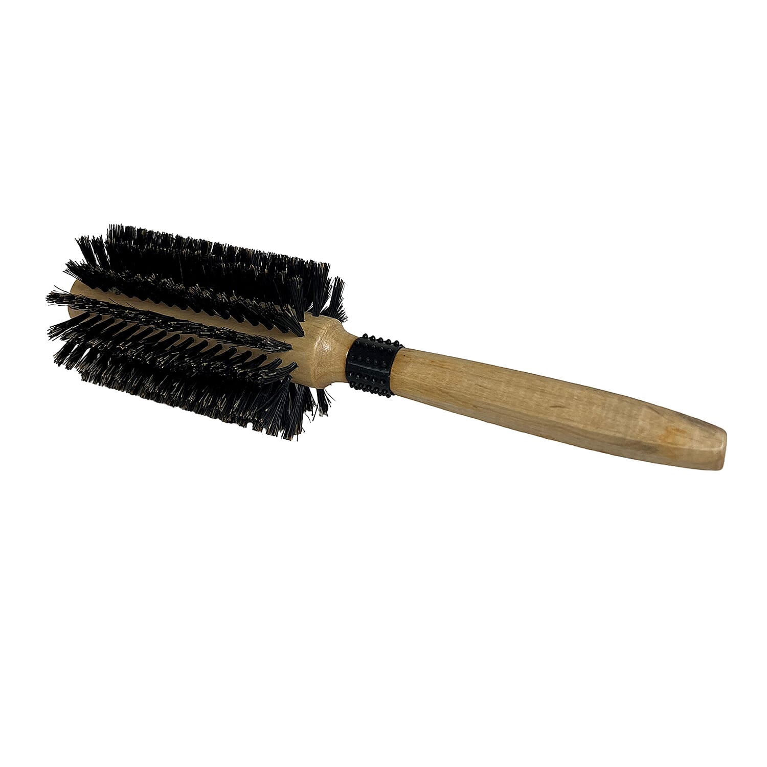 Cetuem Round Bristle Wood Handle Hair Brush (6mm Radius)