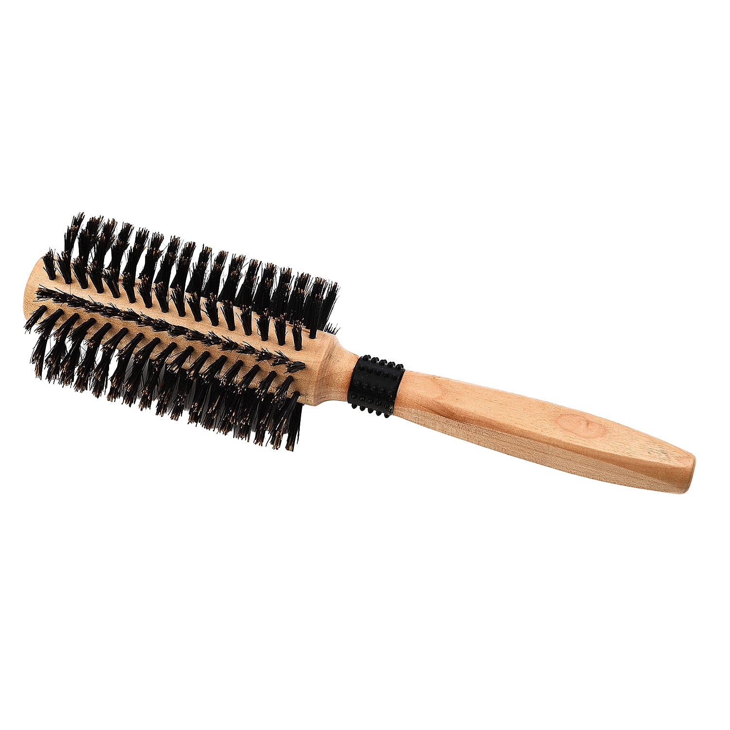 Cetuem Round Bristle Wood Handle Hair Brush (6mm Radius)