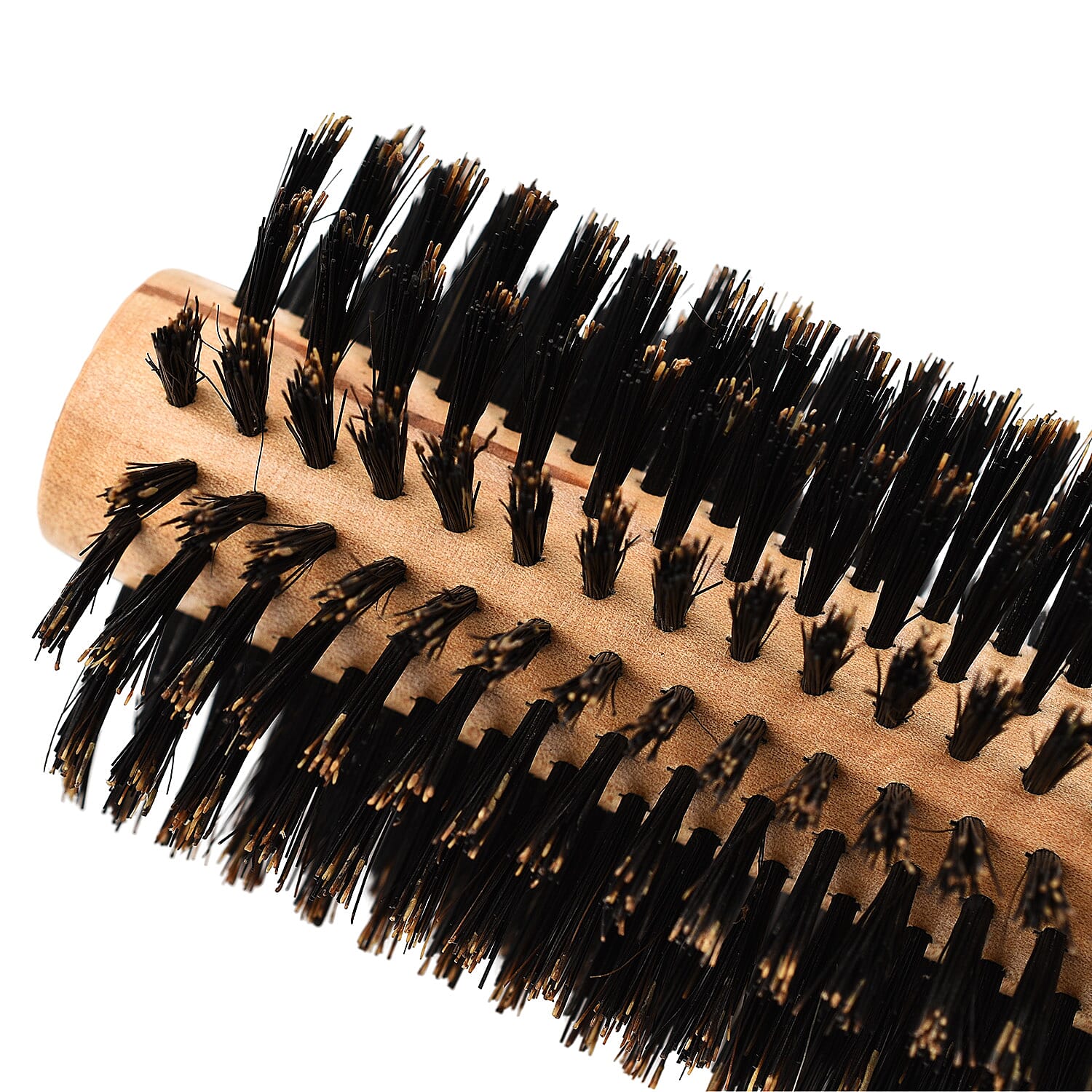 Cetuem Round Bristle Wood Handle Hair Brush (6mm Radius)