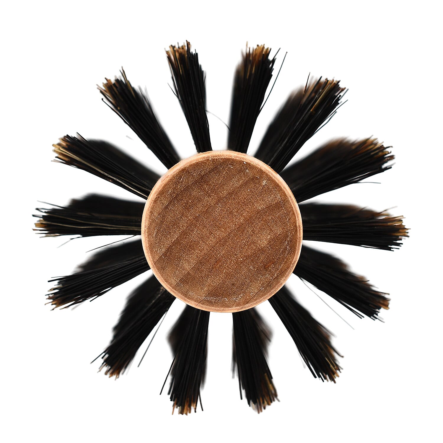 Cetuem Round Bristle Wood Handle Hair Brush (6mm Radius)