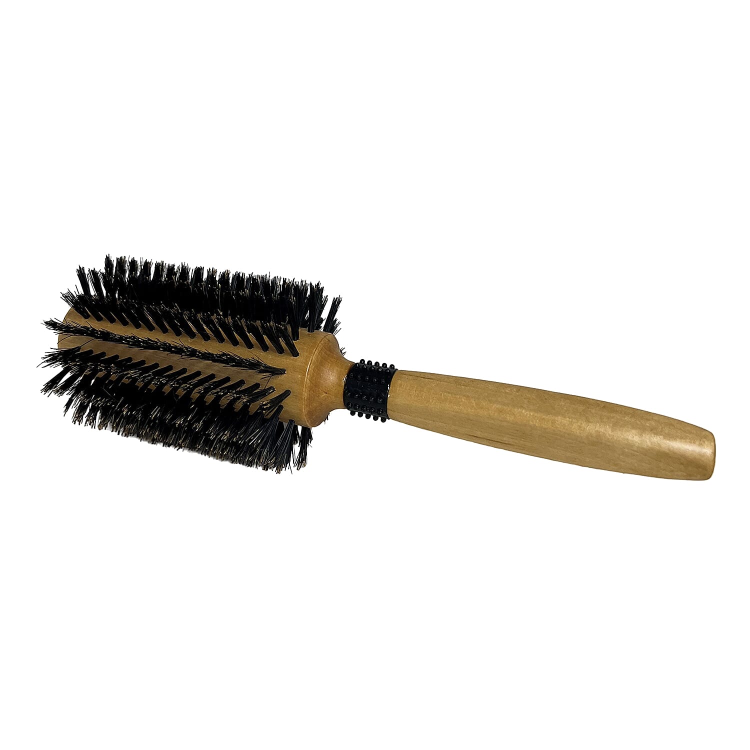 Cetuem Round Bristle Wood Handle Hair Brush (7mm Radius)