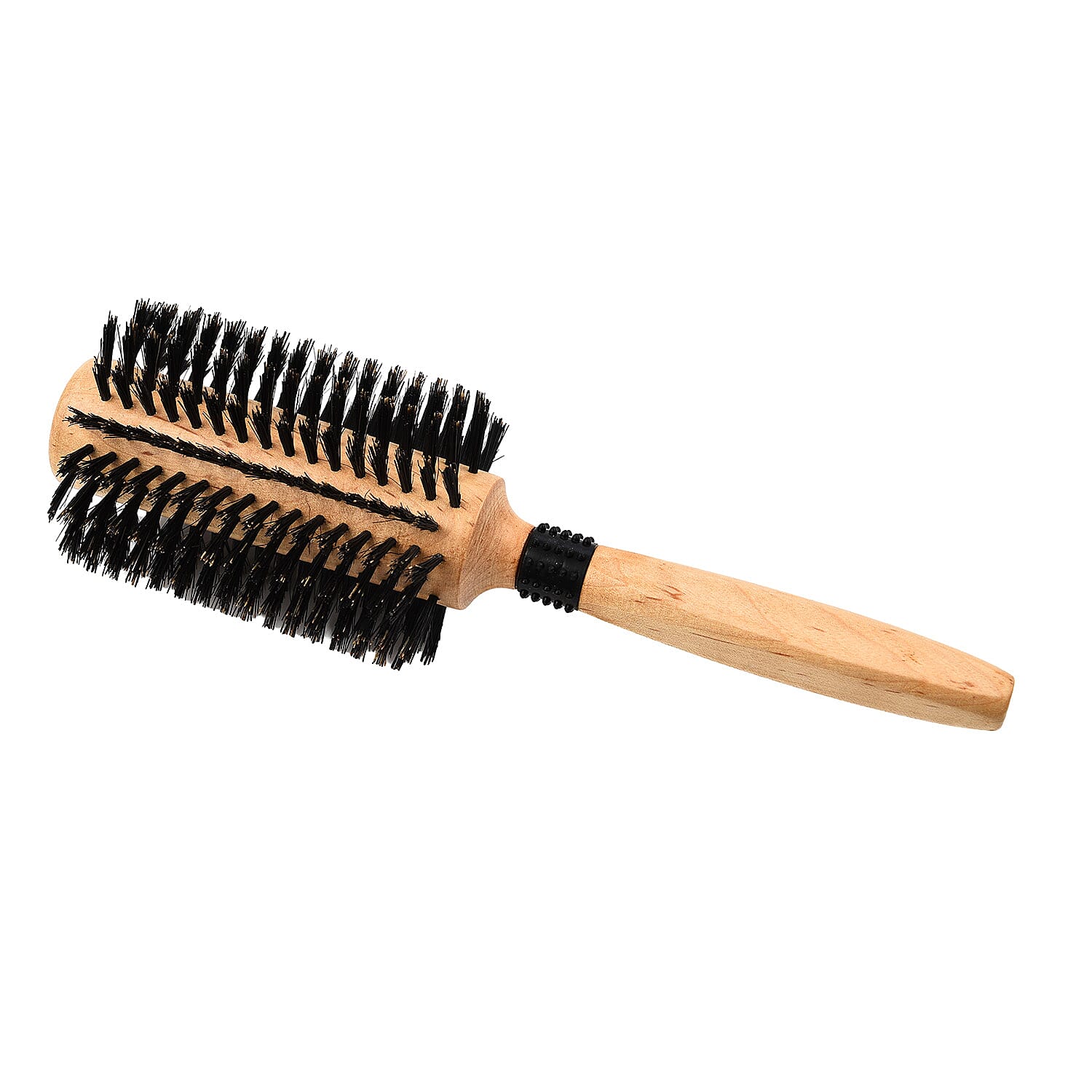 Cetuem Round Bristle Wood Handle Hair Brush (7mm Radius)