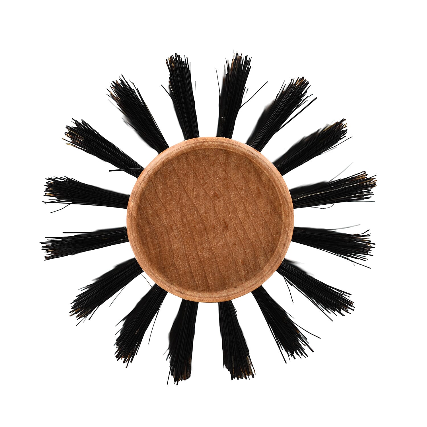 Cetuem Round Bristle Wood Handle Hair Brush (7mm Radius)