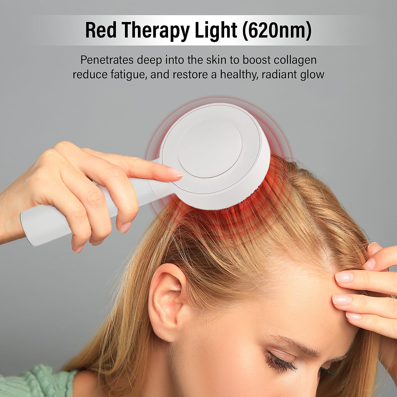 Beautech - EMS Scalp Massaging Brush with Red Light Therapy stimulates hair growth by boosting blood flow to follicles, leading to thicker hair and reducing hair loss Beautech - EMS Scalp Massaging Brush with Red Light Therapy stimulates hair growth by boosting blood flow to follicles, leading to thicker hair and reducing hair loss