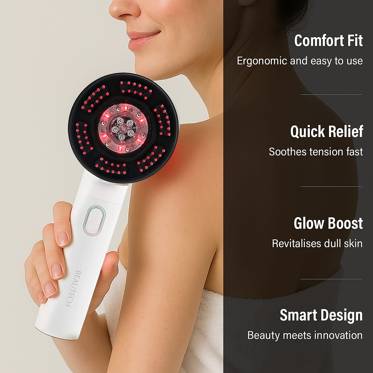 Beautech - EMS Scalp Massaging Brush with Red Light Therapy stimulates hair growth by boosting blood flow to follicles, leading to thicker hair and reducing hair loss Beautech - EMS Scalp Massaging Brush with Red Light Therapy stimulates hair growth by boosting blood flow to follicles, leading to thicker hair and reducing hair loss