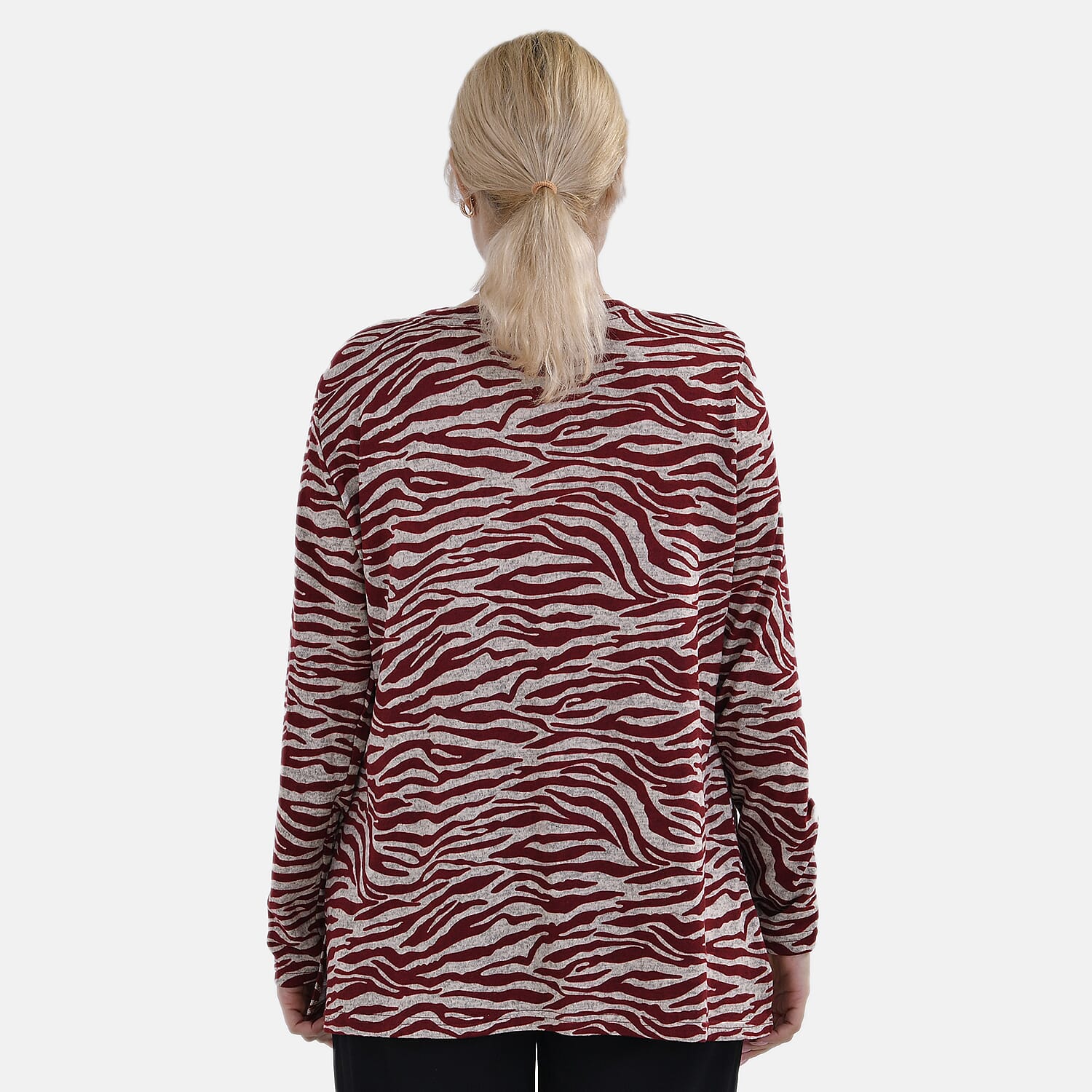 One to Own - La Marey  (Pattern) Full Sleeve Jersey Tops with Printed Stripes- Red