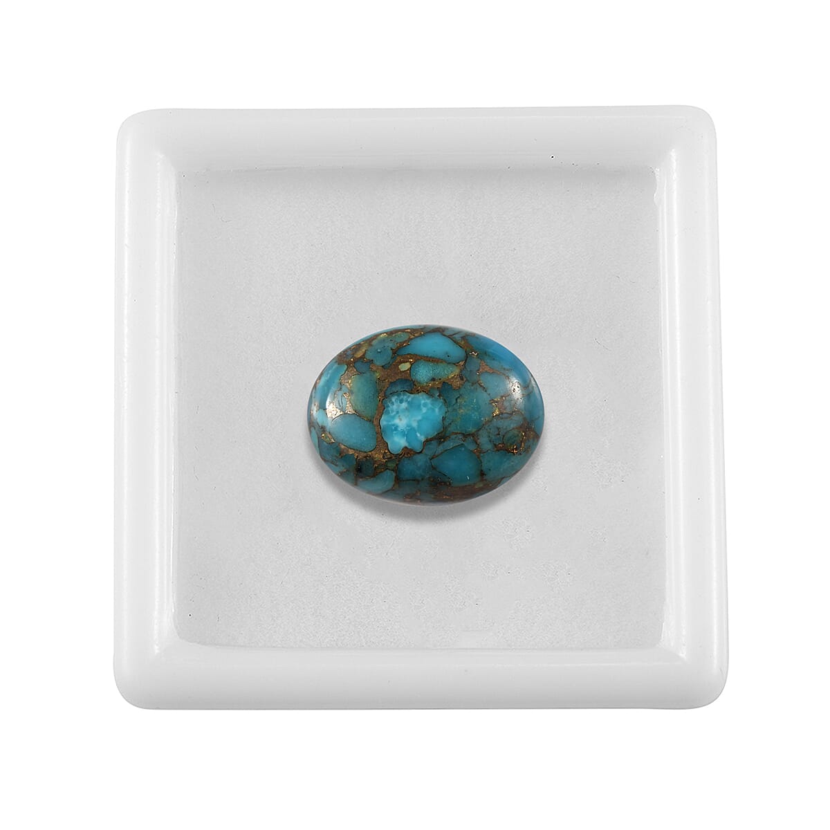 Blue Turquoise Oval 16x12 mm