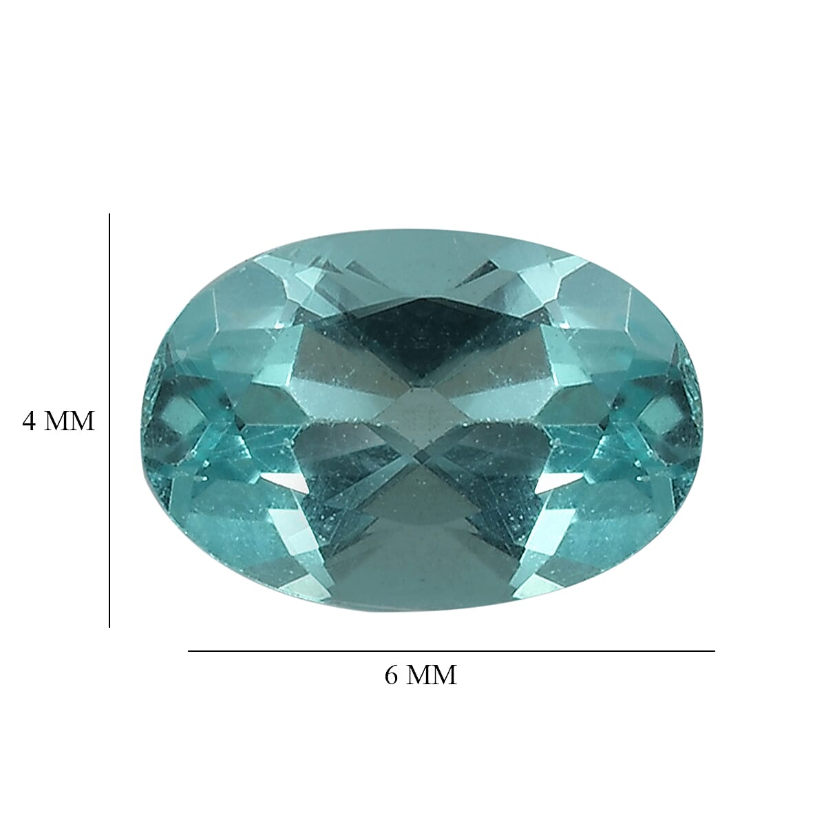 Green Apatite Oval 6x4 mm