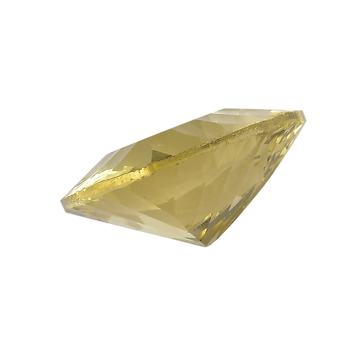 Green Gold Quartz Trillion 12 mm