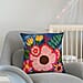 Cotton Floral Cushion Cover (Size 45x1 cm) - Multi Color & Multicolor