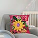 Cotton Floral Cushion Cover (Size 45x1 cm) - Multi Color & Multicolor