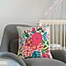 Cotton Floral Cushion Cover (Size 45x1 cm) - Multi Color & Multicolor