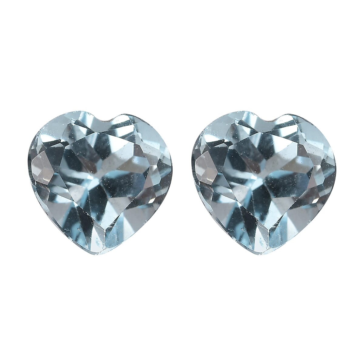 Skyblue Topaz Heart 7 mm
