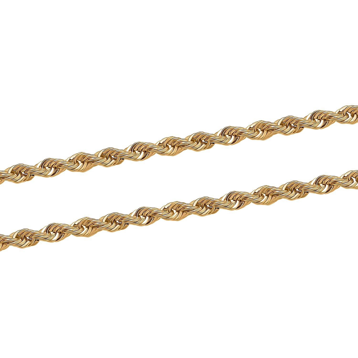 One Time Offer - 22K (91.6% Pure Gold) Yellow Gold Rope Necklace (Size - 20), Gold Wt. 4.42 Gms.