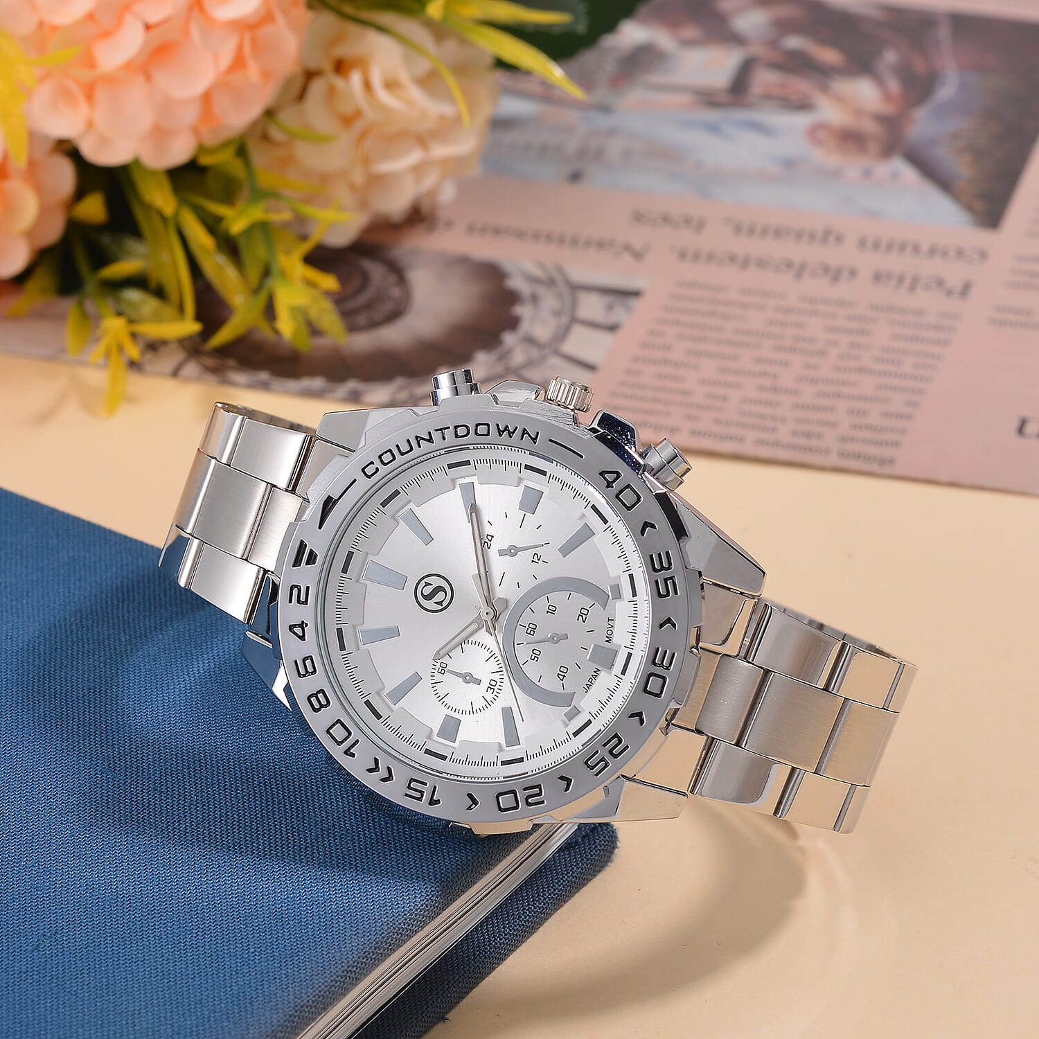 STRADA Limited Edition Japanese Movement, Water-Resistant Stainless Steel Watch Presented in a Gift Box