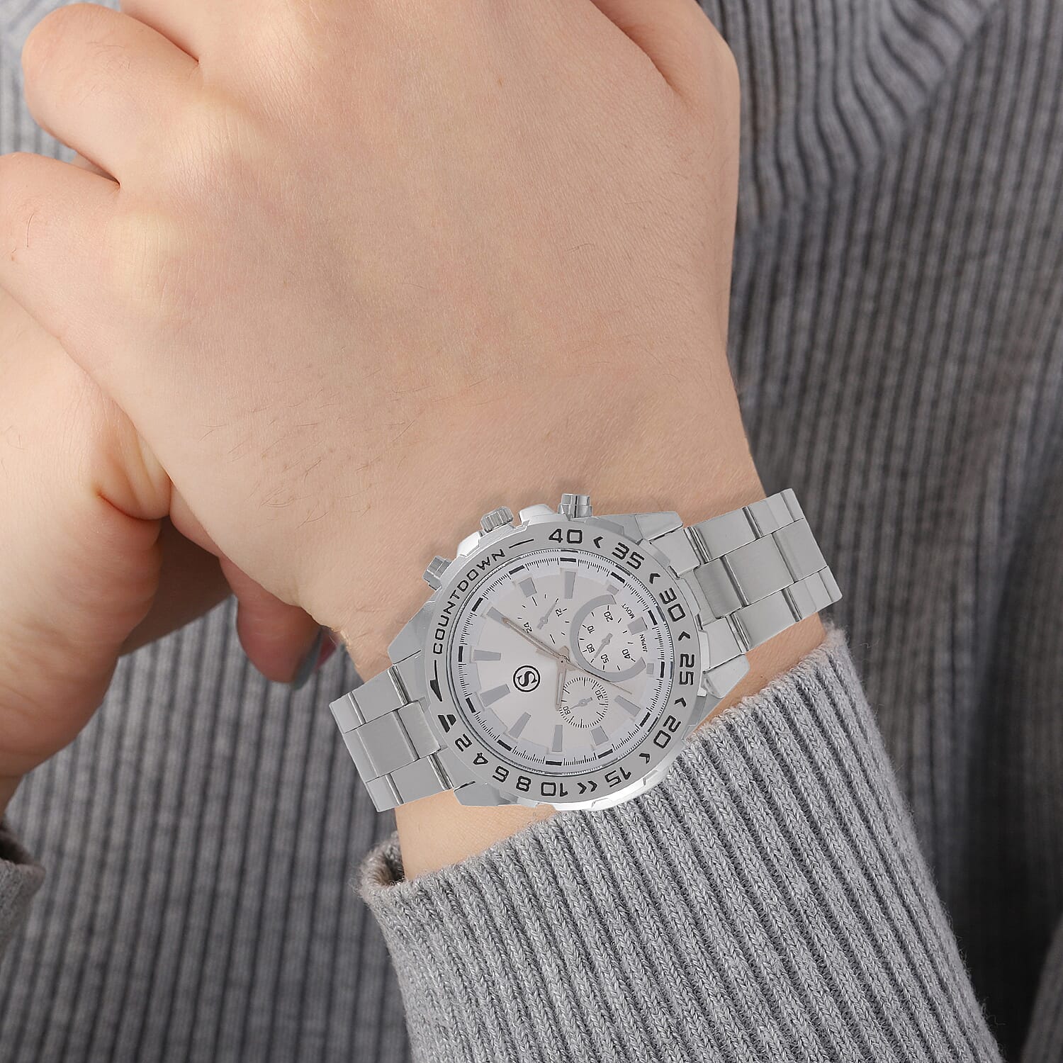 STRADA Limited Edition Japanese Movement, Water-Resistant Stainless Steel Watch Presented in a Gift Box