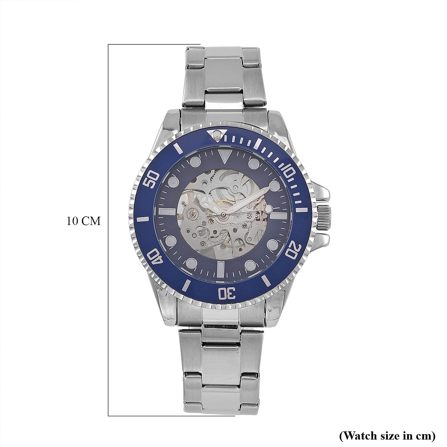 Genoa Time Limited Edition Automatic Skeleton Dial Watch - 3ATM Water Resistant - Presented in a gift box - Blue Genoa Time Limited Edition Automatic Skeleton Dial Watch - 3ATM Water Resistant - Presented in a gift box - Blue