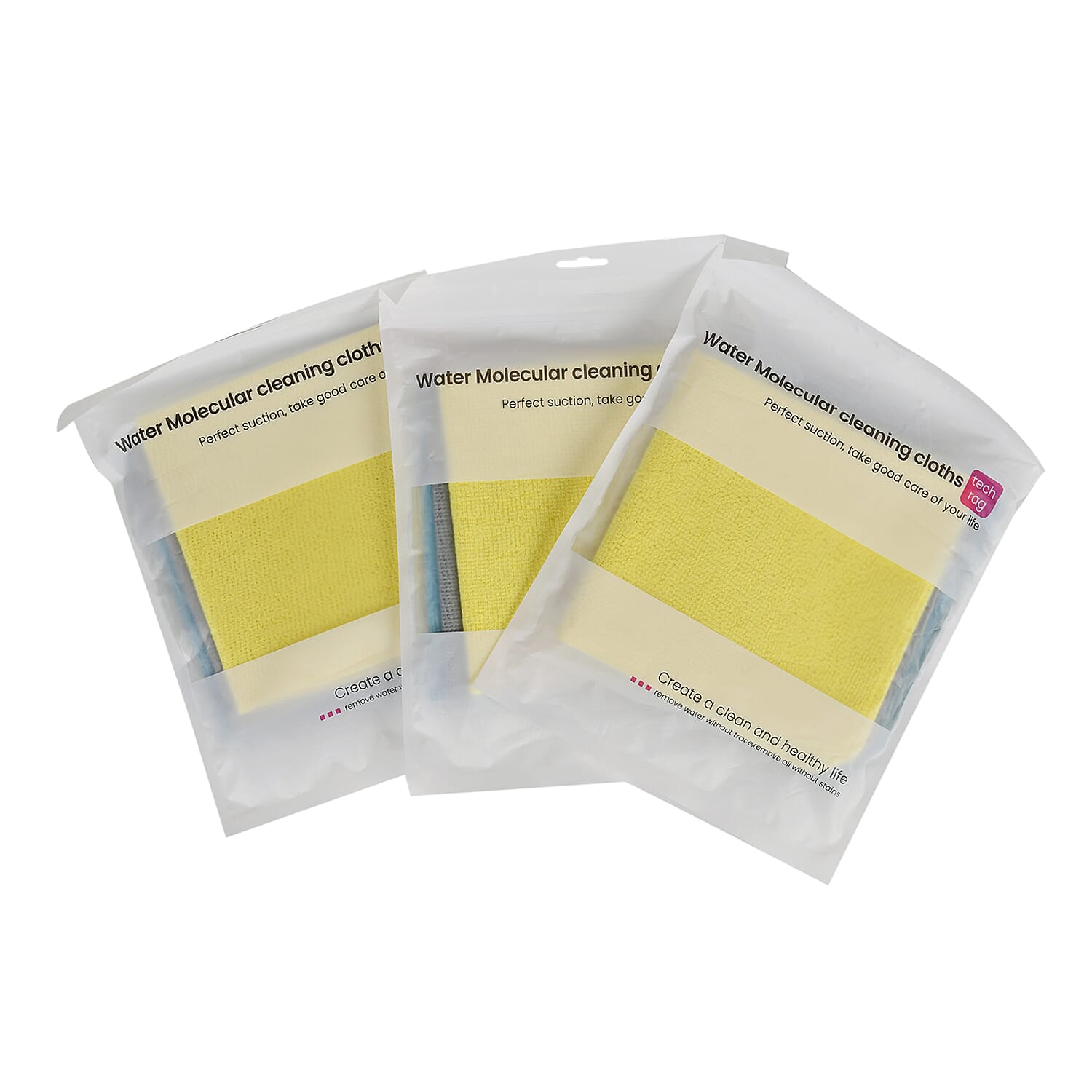 Set of 3 Multi Purpose Water Molecular PVA Cleaning Towel (Size 30x1 cm)