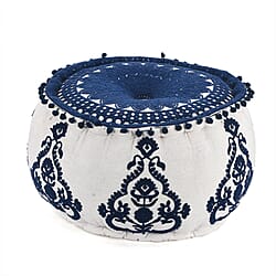 Cotton Embroidered Ottoman