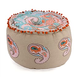 Cotton Embroidered Ottoman