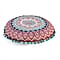 Cotton Cushion with Embroidery - Pom Pom (Size 40x10 cm) - Blue - Multi