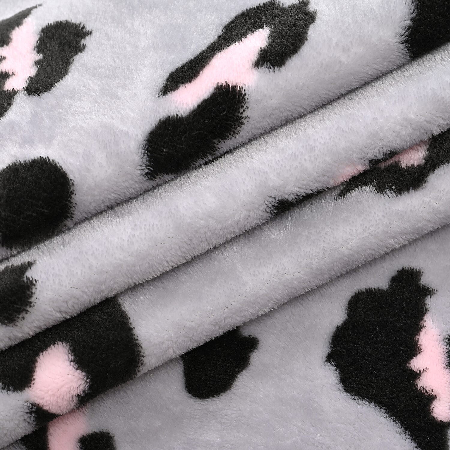 Cosytime Zebra 270gsm Flannel Blanket (Size 200x150 cm) - Zebra & White