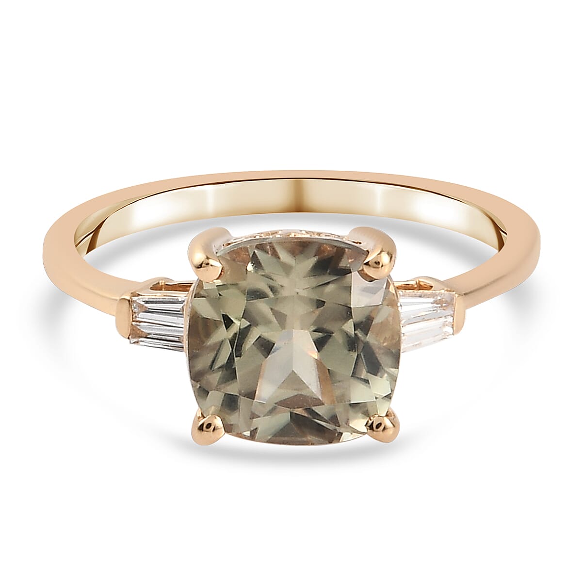 ILIANA 18K Yellow Gold AAA Turkizite and Diamond (SI-G-H) 2.51 Ct.