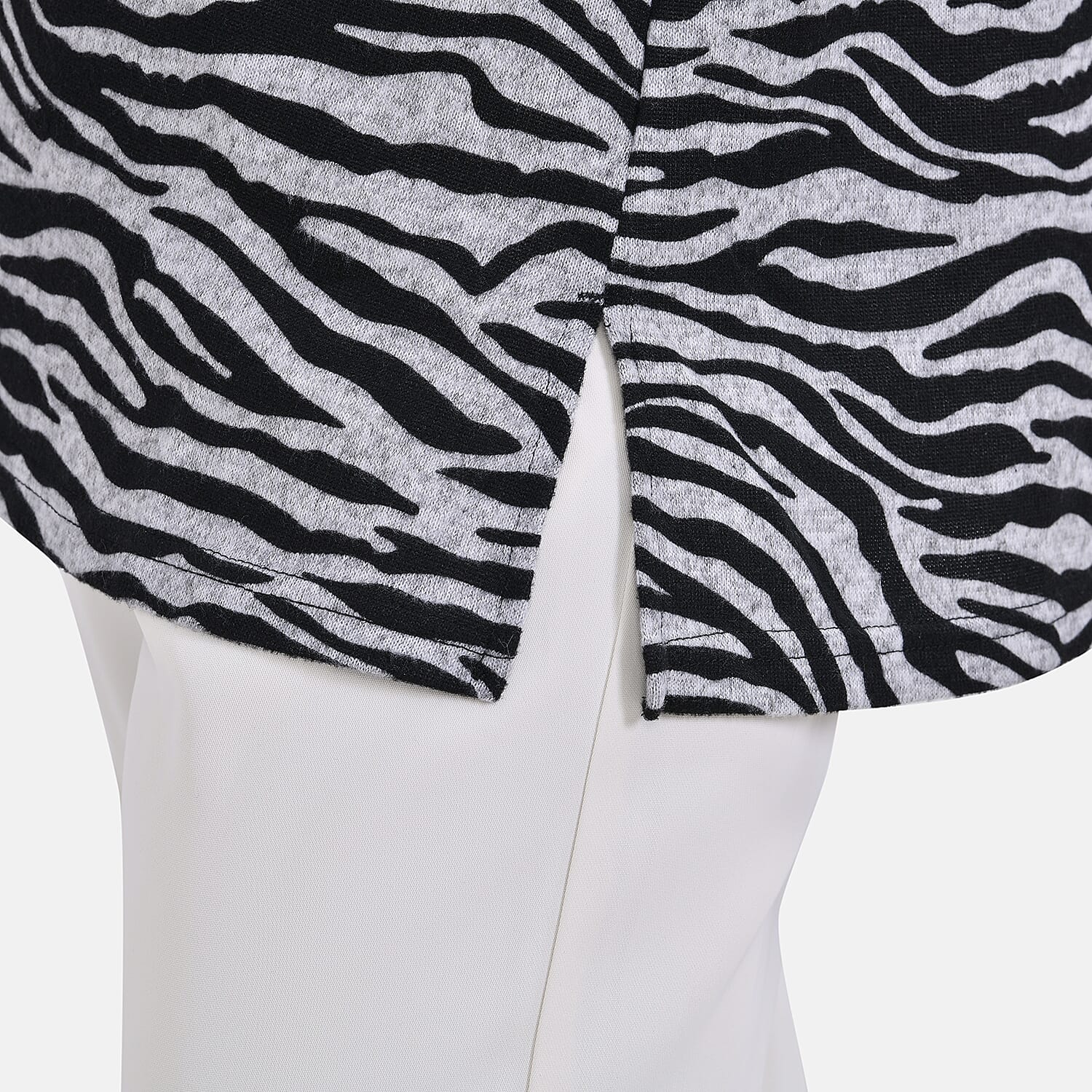 La Marey Zebra Top Size 8-20 - Black & White