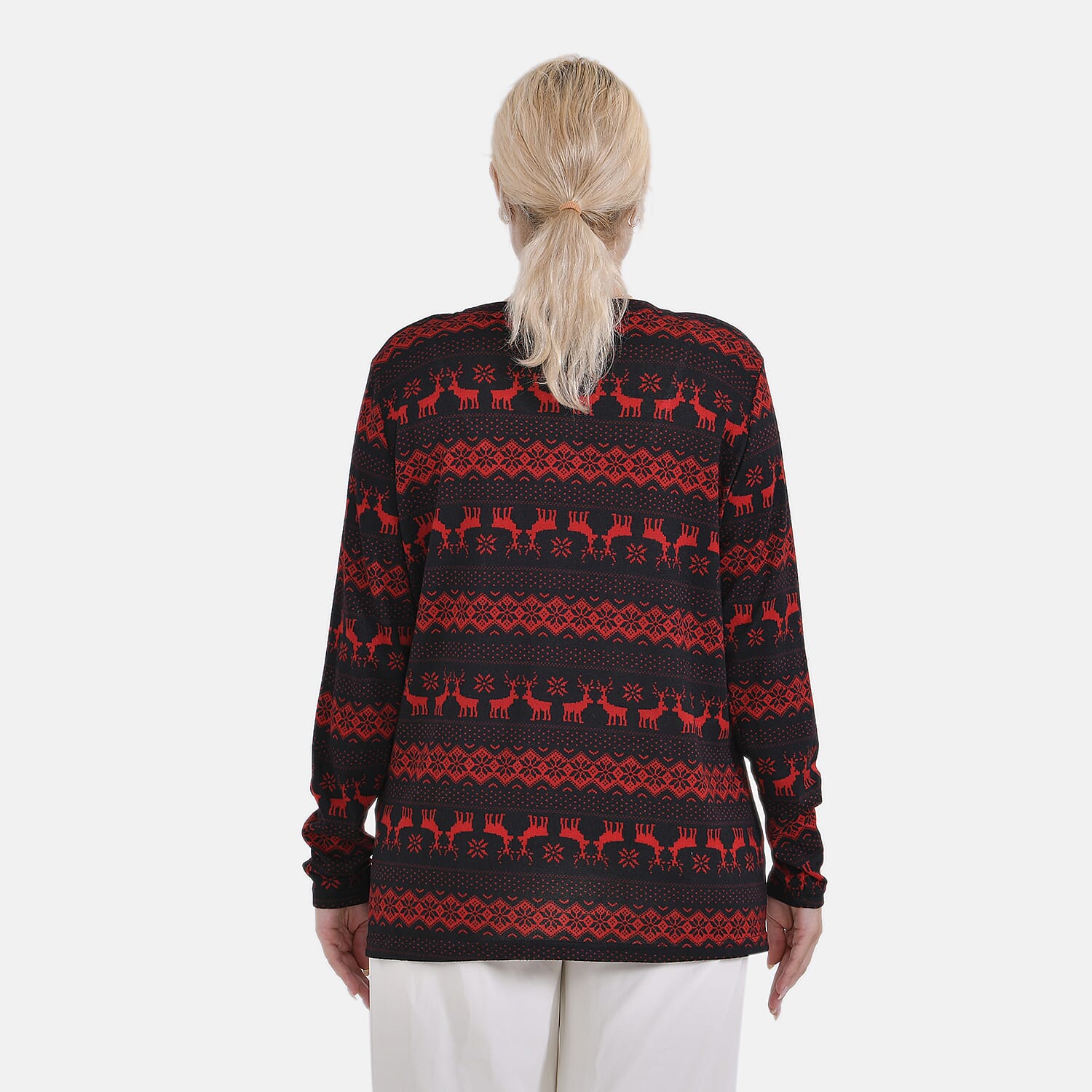 La Marey Jersey Top Size 8-20 - Black & Elk