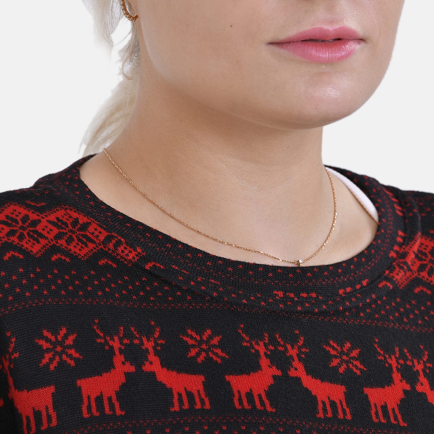 La Marey Jersey Top Size 8-20 - Black & Elk