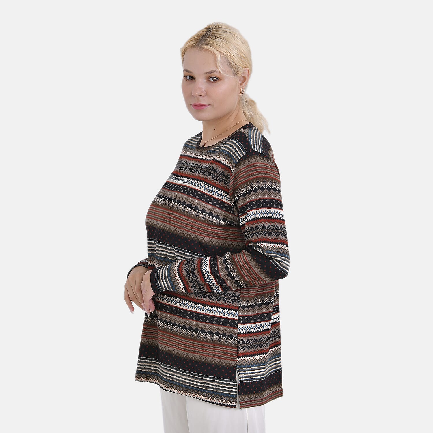 La Marey Jersey Top Size 8-20 - Brown