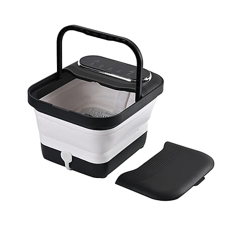 Soulsmart Foot Spa Bath Massager with Remote Control - Black - White