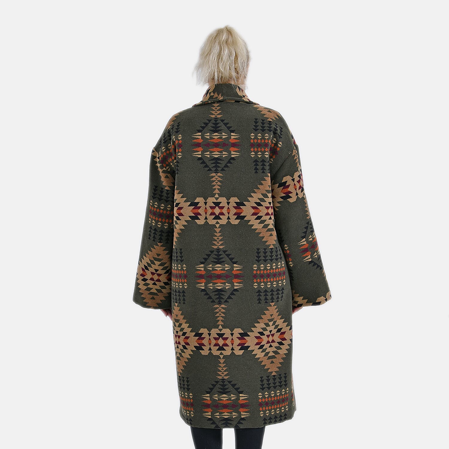 La Marey Geometric Coat La Marey Geometric Coat