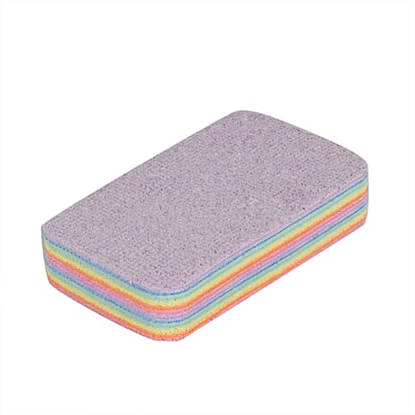Set of 10 Reusable Cleaning Pads (Size 12x7x12 cm) - Multicolor