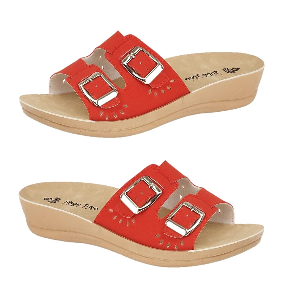 Shoe Tree Ladies Sandal (Size 37) - Red