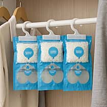 Set of 3 - Homesmart Hanging Dehumidifier Bag - White & Blue