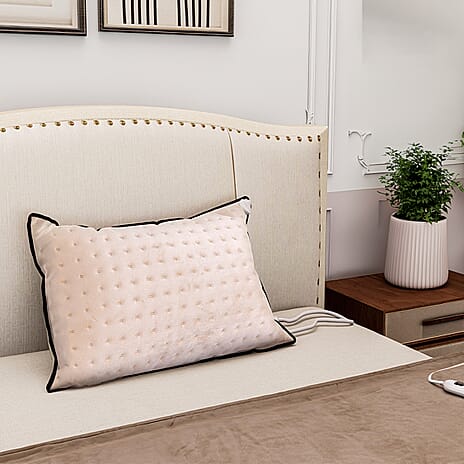 Super Cozy Electric Heated Pillow - Back Knee Neck Stomach Pain & Arthritis - 3 Heat Settings - Auto Shut Off Function - 40 x 60cm