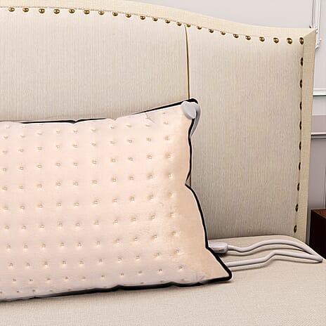 Super Cozy Electric Heated Pillow - Back Knee Neck Stomach Pain & Arthritis - 3 Heat Settings - Auto Shut Off Function - 40 x 60cm