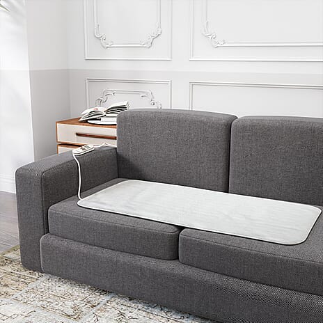 Super Cozy Sherpa Electric Heated Blanket (Size 190x1 cm) - White