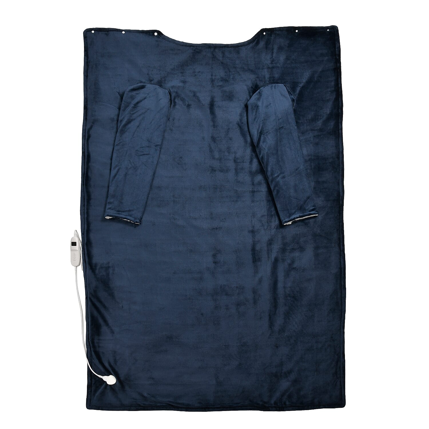 Luxurious Super Cozy Double Layer Electric Heated Blanket 220gsm - Blue