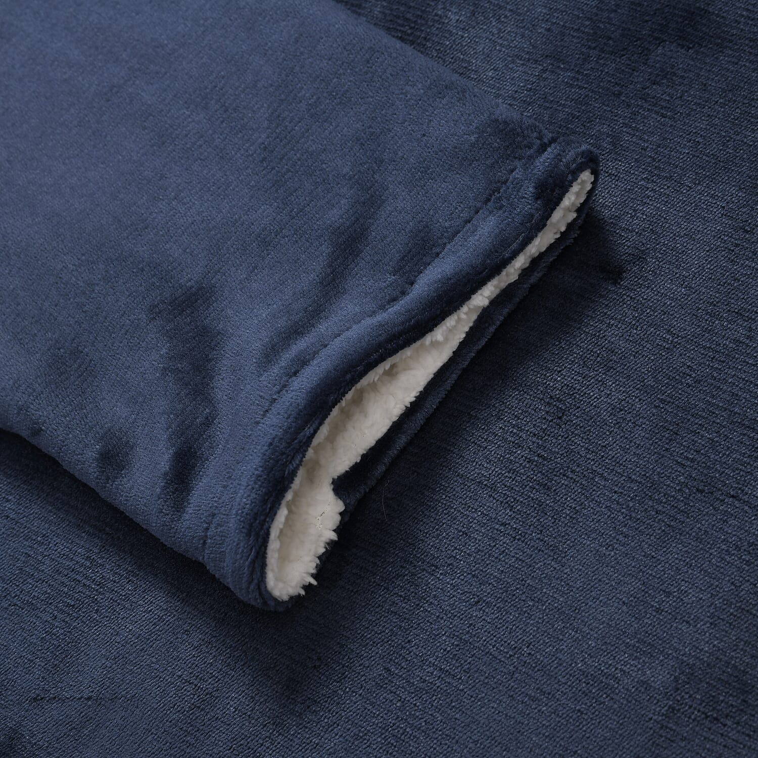 Luxurious Super Cozy Double Layer Electric Heated Blanket 220gsm - Blue