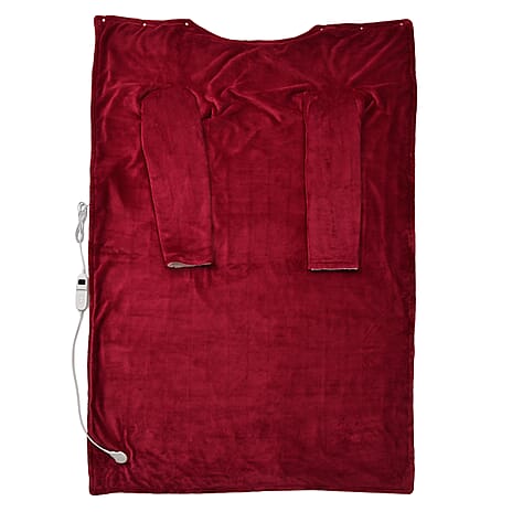 Luxurious Super Cozy Double Layer Electric Heated Blanket 220gsm - Red