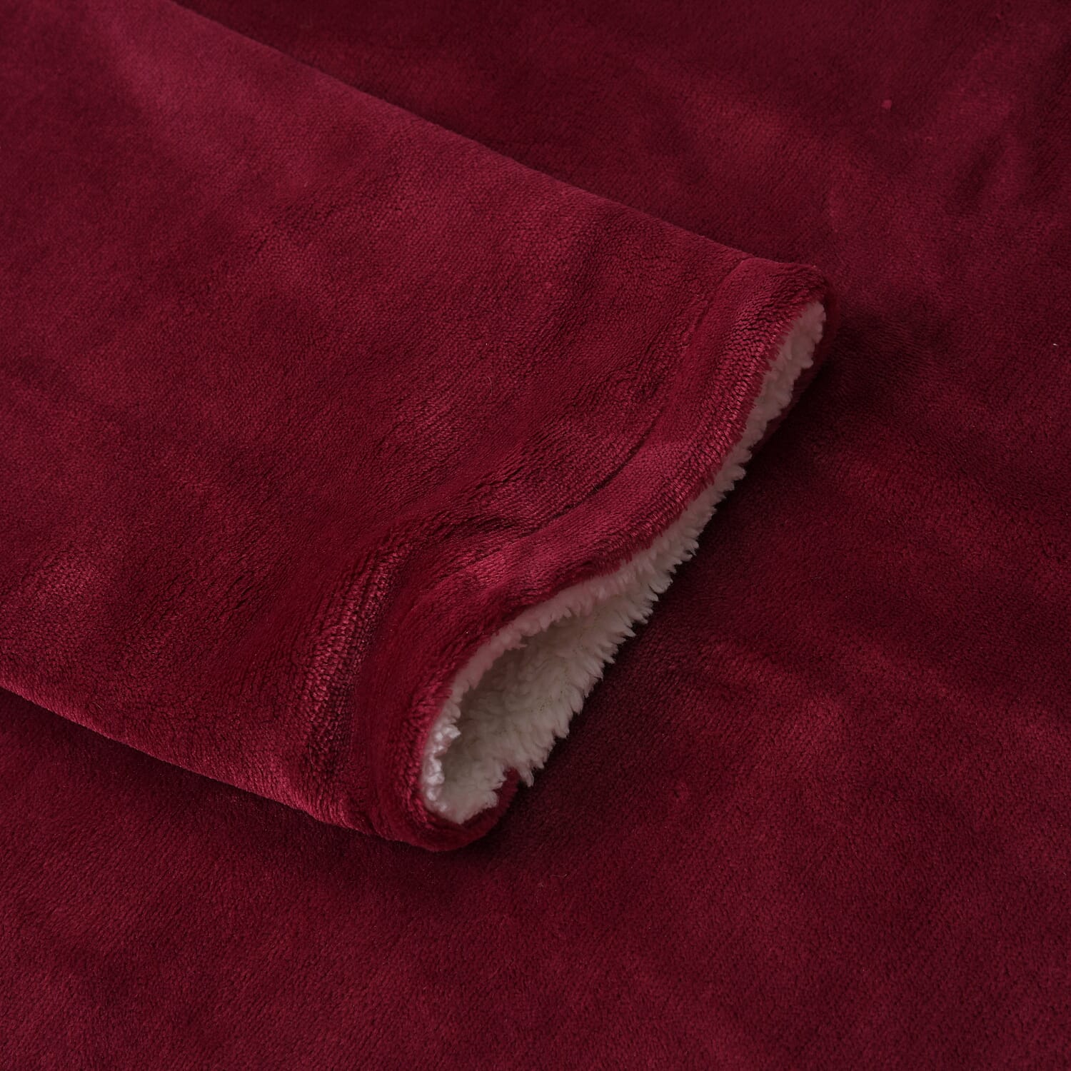 Luxurious Super Cozy Double Layer Electric Heated Blanket 220gsm - Red