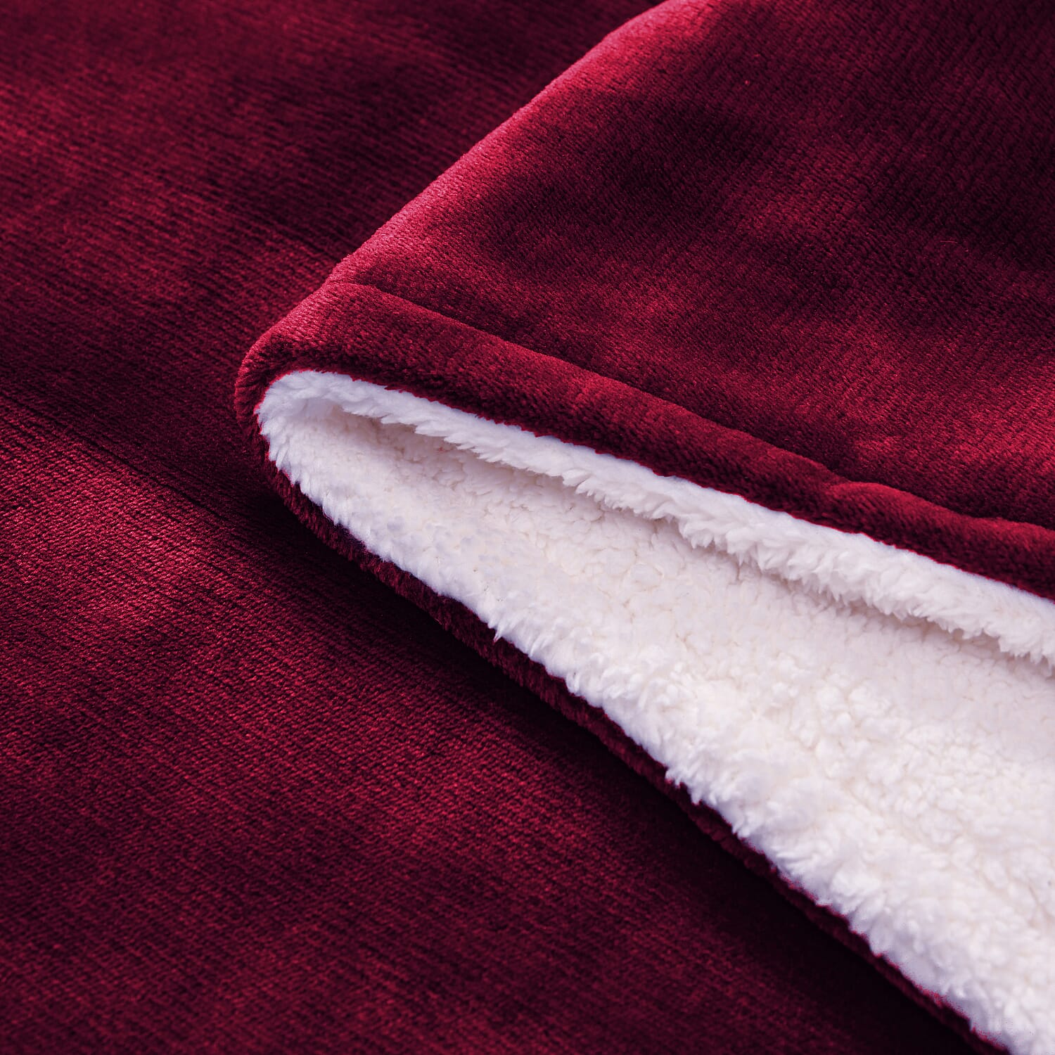 Luxurious Super Cozy Double Layer Electric Heated Blanket 220gsm - Red