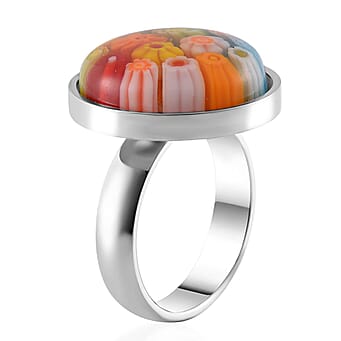 https://tjcuk.sirv.com/Products/78/1/7819435/Multi-Color-Murano-Glass-Ring-Pure-White-Stainless-Steel-5-00-pc-5-000_7819435_2.jpg?w=342&h=342