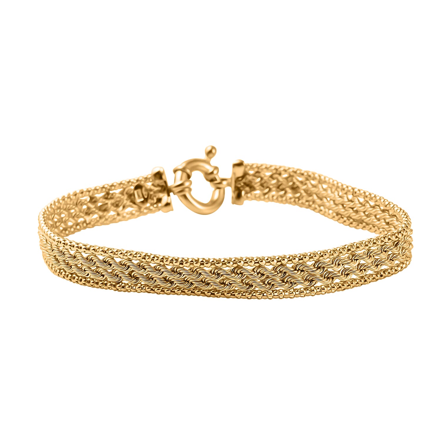 Maestro Collection - 9K Yellow Gold Rope Bracelet (Size - 7.5), Gold Wt. 5.80 Gms