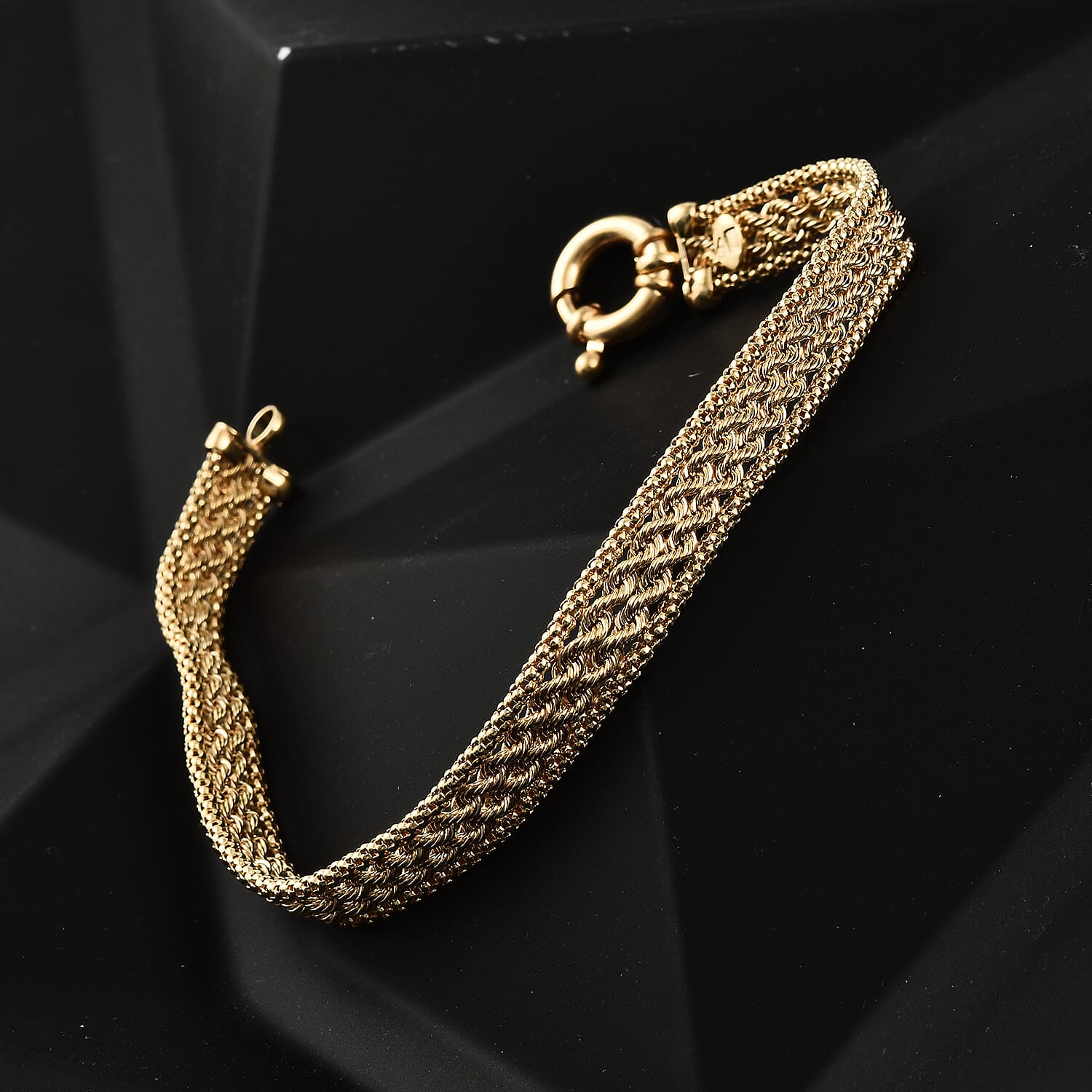 Maestro Collection - 9K Yellow Gold Rope Bracelet (Size - 7.5), Gold Wt. 5.80 Gms