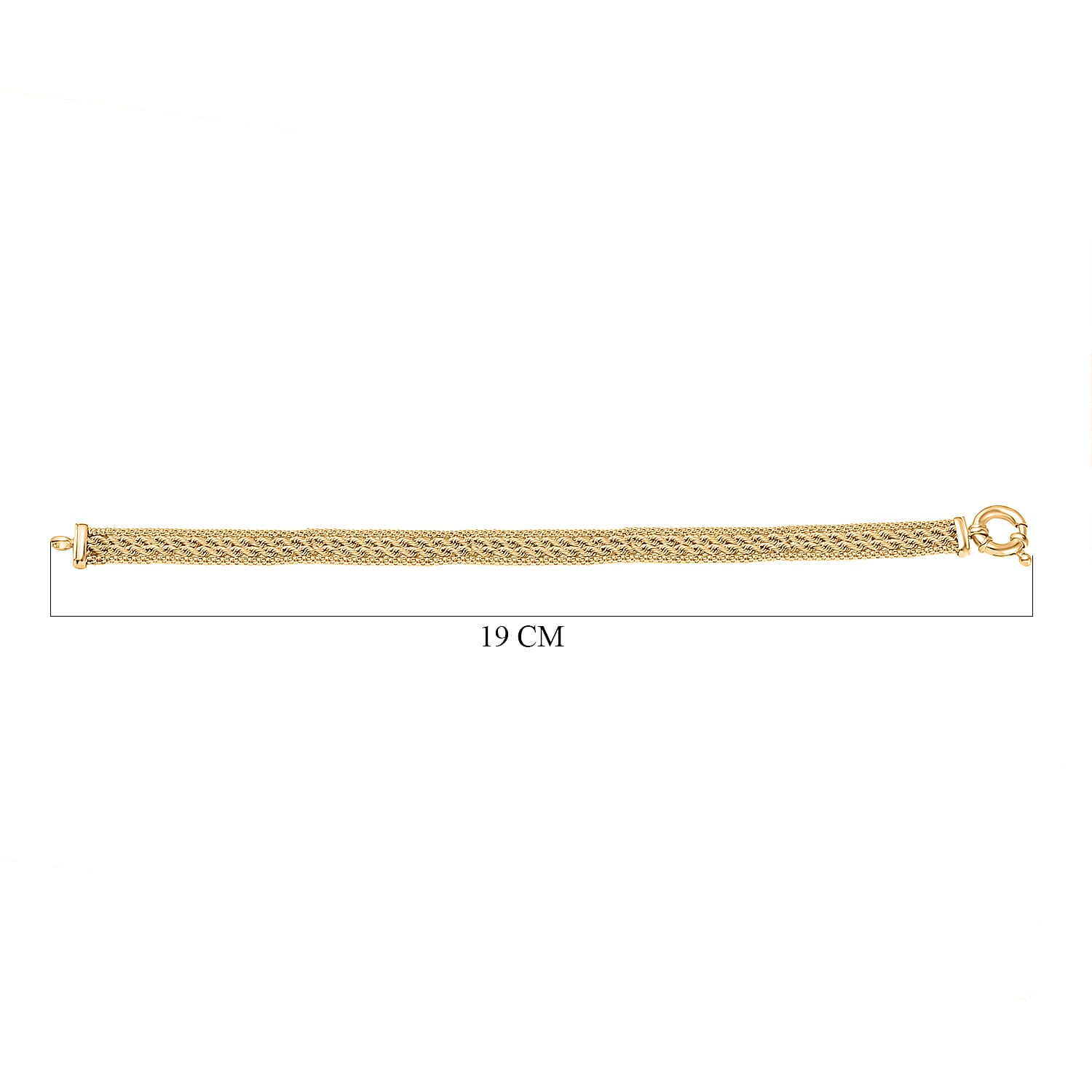 Maestro Collection - 9K Yellow Gold Rope Bracelet (Size - 7.5), Gold Wt. 5.80 Gms