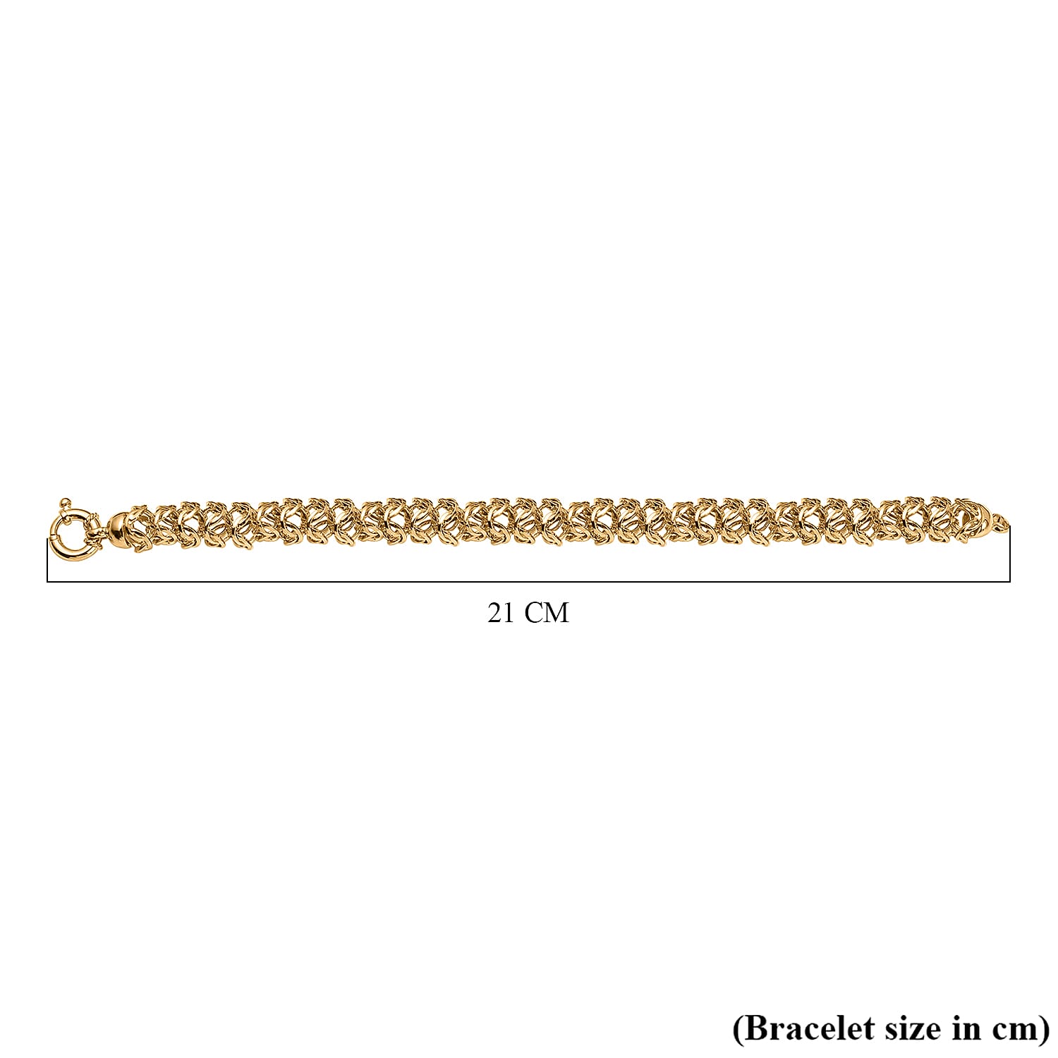 Maestro Collection - 9K Yellow Gold  BYZANTINE Bracelet with Senorita Clasp (Size - 8),  Gold Wt. 10.50 Gms